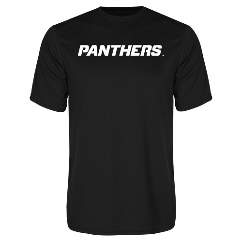  Black Performance Tee - Panthers Wordmark