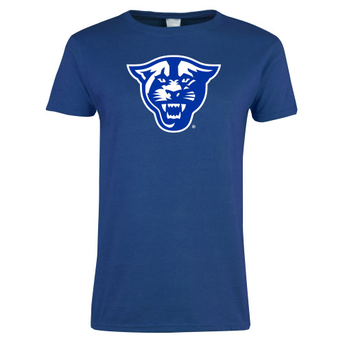  Womens Royal Short Sleeve Tee - Panther Head