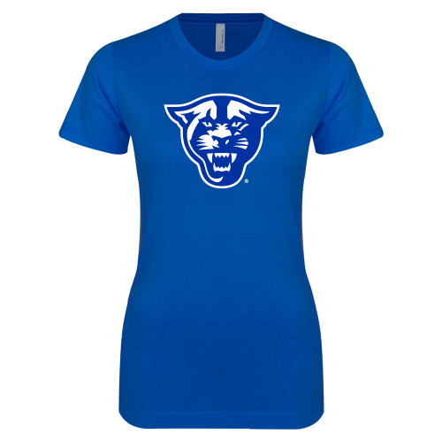  Next Level Womens Royal Boyfriend Tee - Panther Head