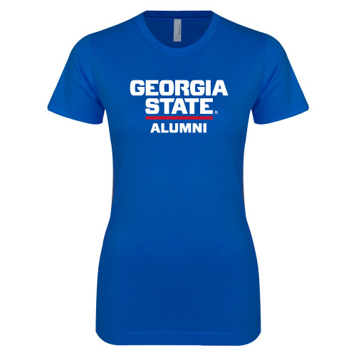  Next Level Womens Royal Boyfriend Tee - GSU Alumni