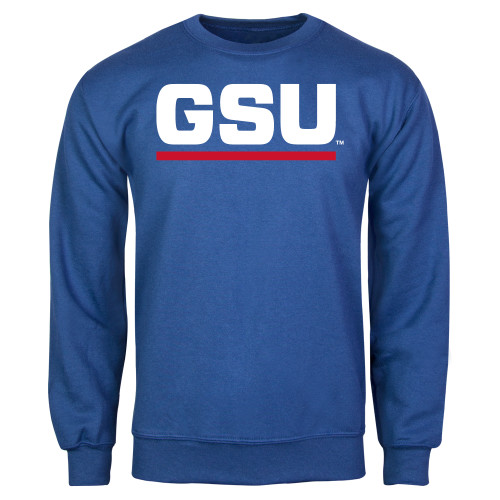  Royal Fleece Crew - GSU Logo