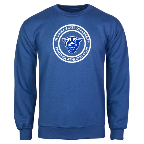  Royal Fleece Crew - Panther Athletic Club