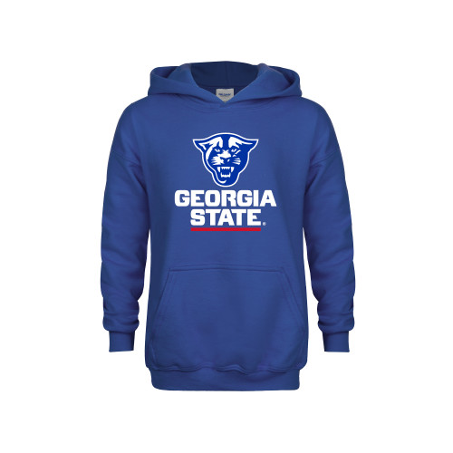 Georgia State Youth Royal Fleece Hood