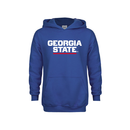 Georgia State Youth Royal Fleece Hood