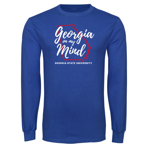  Royal Long Sleeve T Shirt - Georgia on my Mind