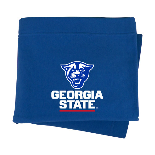 Georgia State Royal Sweatshirt Blanket