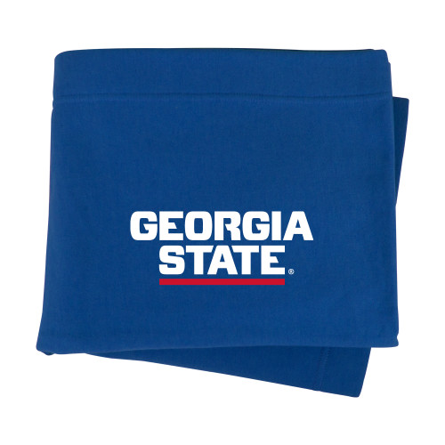 Georgia State Royal Sweatshirt Blanket