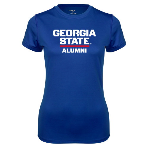  Womens Royal Performance Tee - GSU Alumni