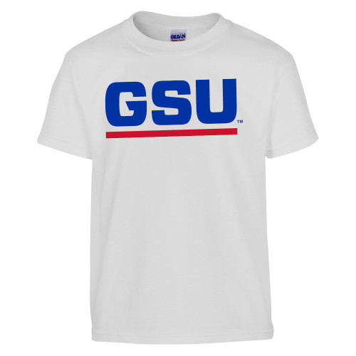  Youth White T Shirt - GSU Logo