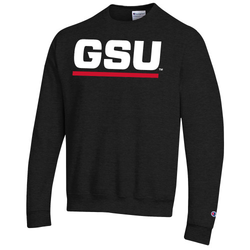  Champion Black Fleece Crew - GSU Logo