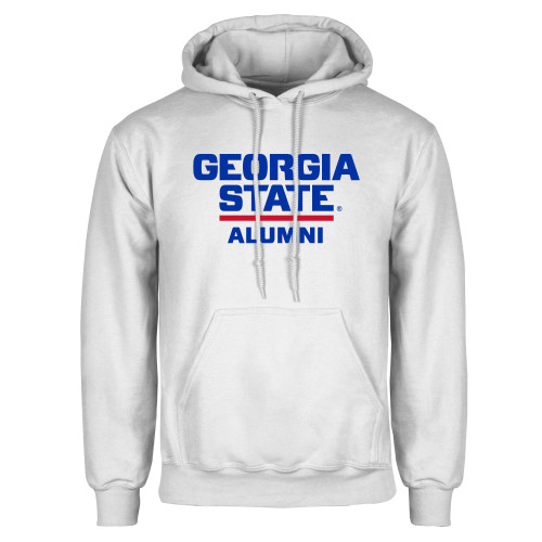  White Fleece Hoodie - GSU Alumni