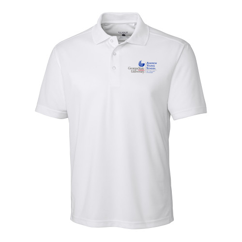  C&B White Clique Ice Pique Polo - Andrew Young School of Policy Studies