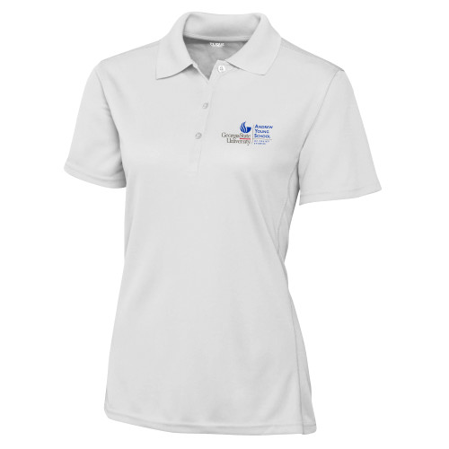 C&B Womens White Clique Ice Pique Polo - Andrew Young School of Policy Studies