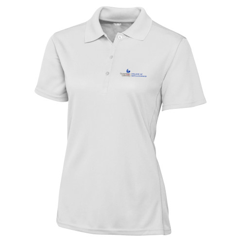  C&B Womens White Clique Ice Pique Polo - College of Arts and Sciences