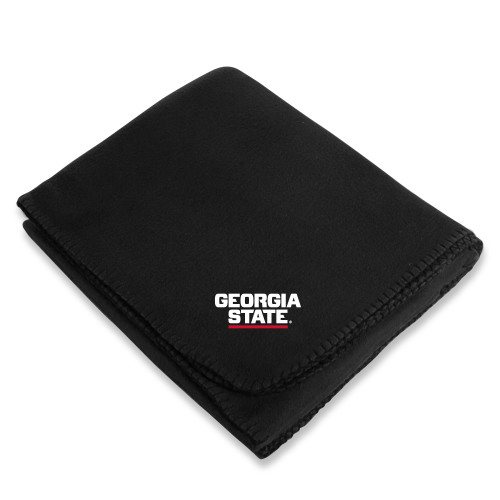 Georgia State Black Arctic Fleece Blanket