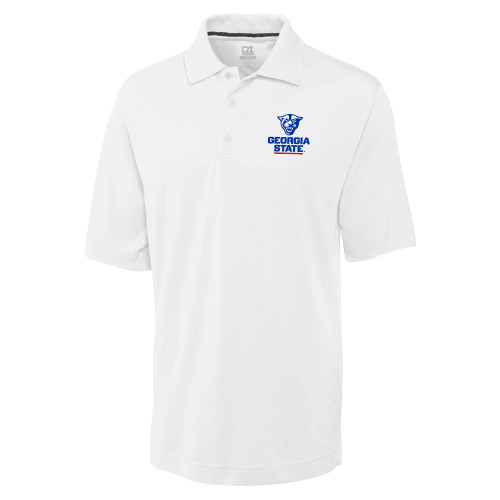 Georgia State C&B White Advantage TriBlend Pique Po