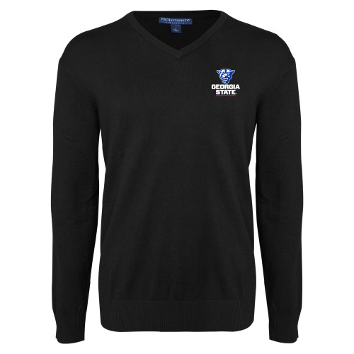 Georgia State Black VNeck Sweat