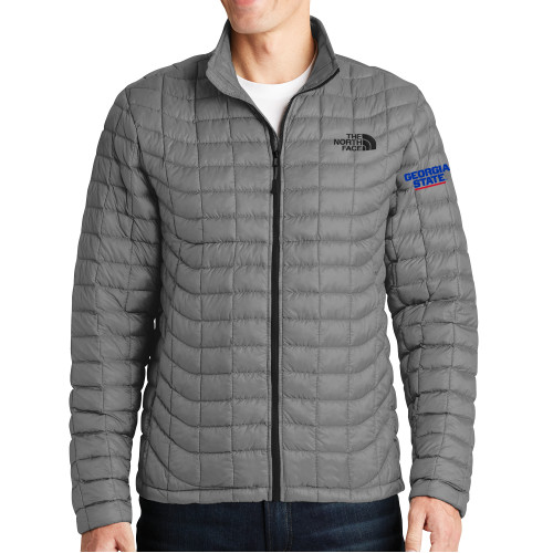  The North Face Grey Thermoball Trekker Jacket - Stacked Logo