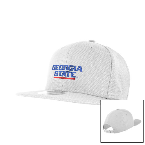 Georgia State New Era White Diamond Era 9Fifty Snapback Hat