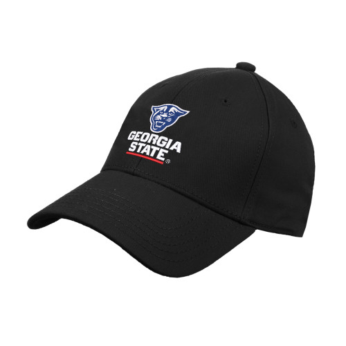 Georgia State Black Structured Adjustable Pro Style Hat