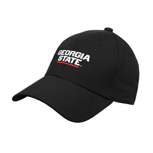 Georgia State Black Structured Adjustable Pro Style Hat