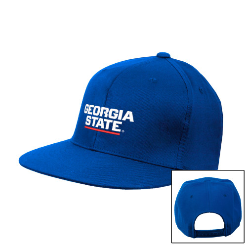 Georgia State Royal Flat Bill Snapback Hat