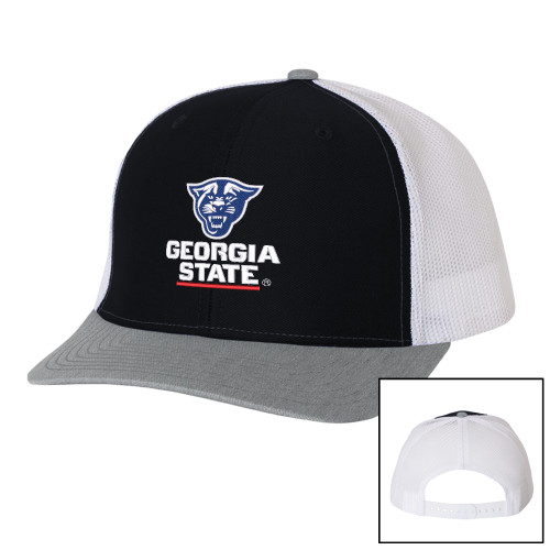 Georgia State Richardson Black/White/Heather Trucker Hat