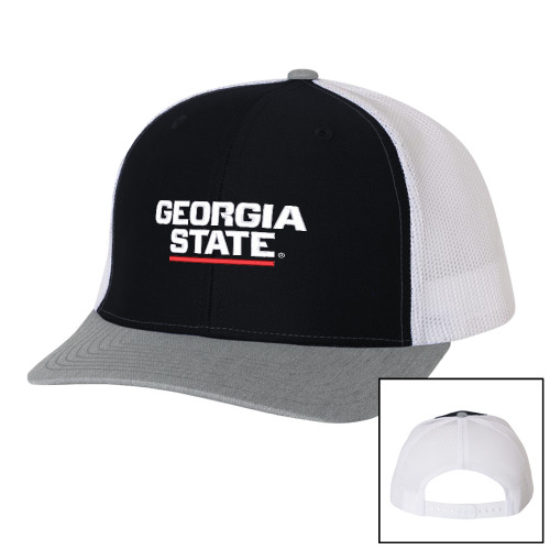 Georgia State Richardson Black/White/Heather Trucker Hat