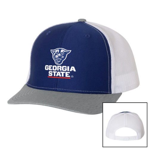 Georgia State Richardson Royal/White/Heather Trucker Hat