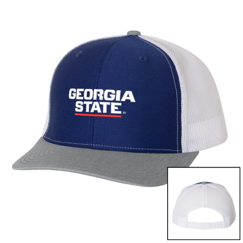 Georgia State Richardson Royal/White/Heather Trucker Hat