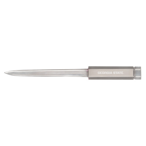 Georgia State Brushed Silver Business Letter Opener