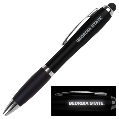 Georgia State LIGHT UP LOGO Black Stylus Pen