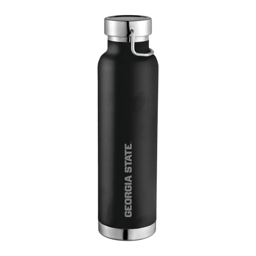 Georgia State Thor Copper Vacuum Insulated Black Bottle 22oz