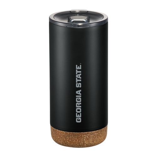  Valhalla Vacuum Insulated Black Tumbler 16oz - Georgia State Wordmark Engraved