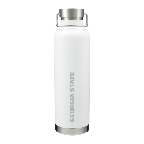 Georgia State Thor Copper Vacuum Insulated White Bottle 32oz