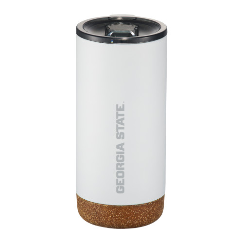  Valhalla Vacuum Insulated White Tumbler 16oz - Georgia State Wordmark Engraved
