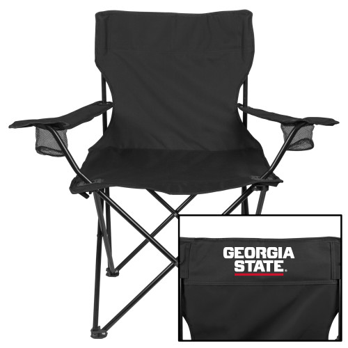 Georgia State Deluxe Black Captains Chair