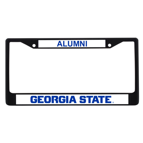 Georgia State Alumni Metal License Plate Frame in Black