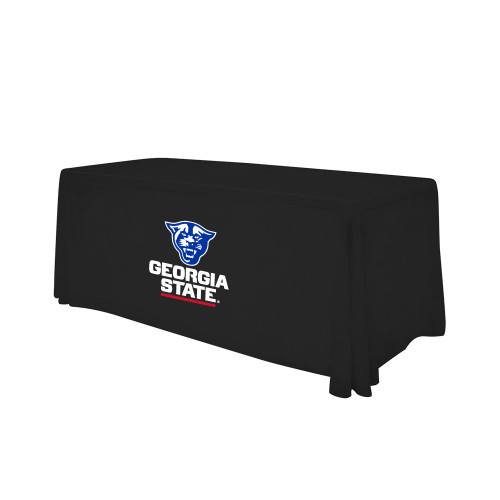 Georgia State Black 6 foot Table Throw