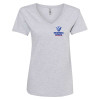 Thumbnail image for  Next Level Womens Heather Grey Cotton V Neck Tee