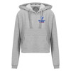 Thumbnail image for  Just Hoods Womens Heather Grey Cropped Hoodie