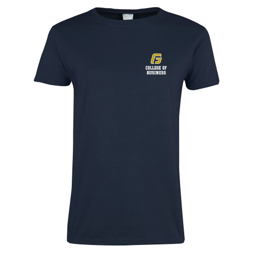  Womens Short Sleeve Navy Tee - College of Business