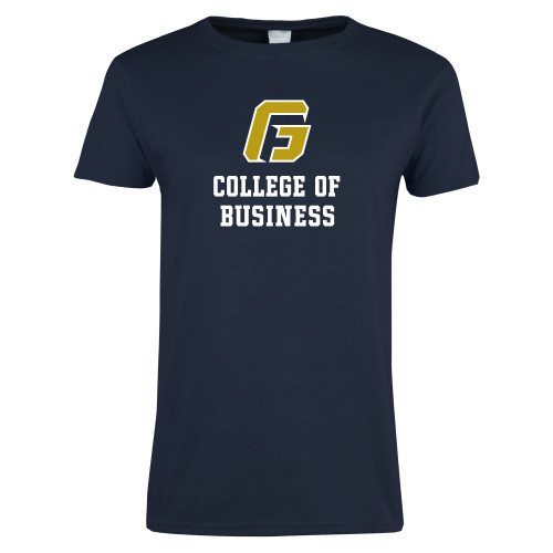  Womens Short Sleeve Navy Tee - College of Business