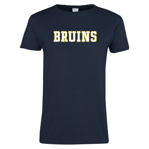  Womens Short Sleeve Navy Tee - Bruins