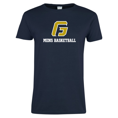  Womens Short Sleeve Navy Tee - Basketball-Men’s