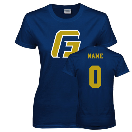  Womens Short Sleeve Navy Tee - G
