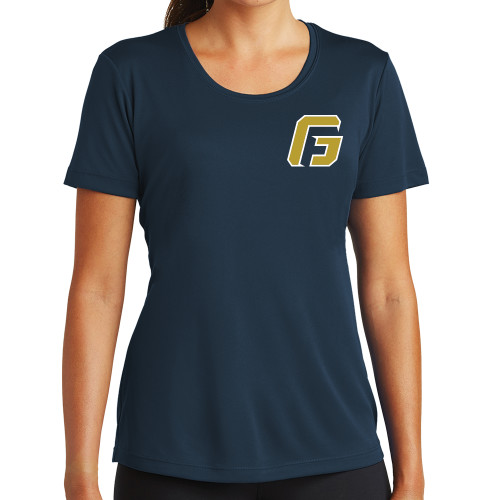  Womens Navy Performance Tee - G