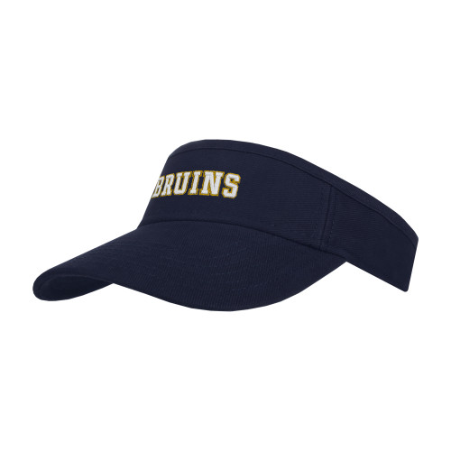  Navy Brushed Bull Denim Visor - Bruins