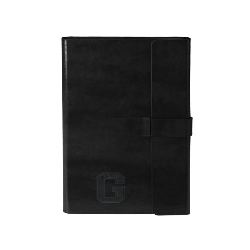  Fabrizio Junior Black Portfolio w/Loop Closure - Primary Logo Engraved