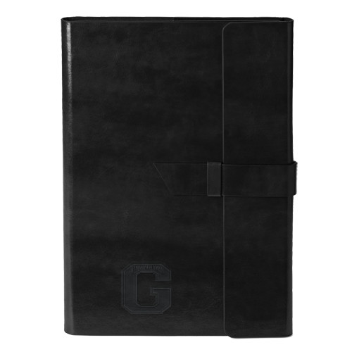  Fabrizio Black Portfolio w/Loop Closure - Primary Logo Engraved